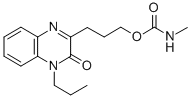 Structure of 3-(3-oxo-4-propyl-quinoxalin-2-yl)propyl N-methylcarbamate