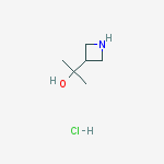 Structure of 2-(azetidin-3-yl)propan-2-ol hydrochloride