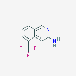 5-(trifluoromethyl)isoquinolin-3-amine结构式
