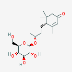 布卢门醇 C 葡糖苷结构式