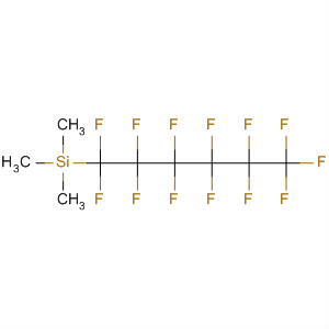 Structure of Silane, trimethyl(tridecafluorohexyl)-