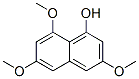 1-Naphthalenol, 3,6,8-trimethoxy-结构式