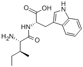 Structure of H-ILE-TRP-OH