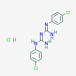 Structure of Proguanil Related Compound C (25 mg) (1,5-bis(4-chlorophenyl)biguanide hydrochloride)