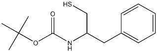tert-butyl (1-benzyl-2-sulfanylethyl)carbamate结构式