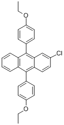 Structure of 9,10-BIS(4-ETHOXYPHENYL)-2-CHLOROANTHRACENE