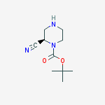Structure of (R)-tert-Butyl 2-cyanopiperazine-1-carboxylate