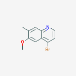 Structure of Quinoline, 4-broMo-6-Methoxy-7-Methyl-