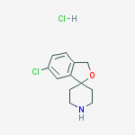 Structure of 6-Chloro-3H-spiro[isobenzofuran-1,4'-piperidine] hydrochloride