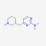Structure of N,N-dimethyl-4-(3-piperidinylmethyl)-2-Pyrimidinamine