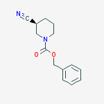 (S)-1-Cbz-3-Cyano-Piperidine结构式