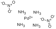 Structure of TETRAAMMINEPALLADIUM(II) NITRATE