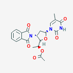 Structure of 1-[5-O-acetyl-2,3,6-trideoxy-3-(1,3-dioxo-1,3-dihydro-2H-isoindol-2-yl)-alpha-L-ribo-hexofuranosyl]-5-methylpyrimidine-2,4(1H,3H)-dione