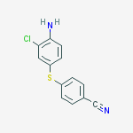 Structure of 4-((4-Amino-3-chlorophenyl)thio)benzonitrile