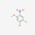 5-Bromo-4-chloro-2-nitroanisole结构式