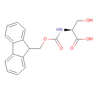 Structure of Serine, N-[(9H-fluoren-9-ylmethoxy)carbonyl]-