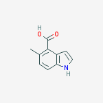 Structure of 1H-Indol-4-amine, 7-methyl-