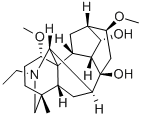 (16S)-20-Ethyl-1α,16-dimethoxy-4-methylaconitane-8,14α-diol结构式