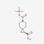 Structure of (1r)-6-{[(2-methyl-2-propanyl)oxy]carbonyl}-6-azaspiro[2.5]octane -1-carboxylic Acid