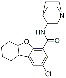 Structure of N-(1-azabicyclo(2.2.2)octan-3-yl)-2-chloro-5a,6,7,8,9,9a-hexahydrodibenzofuran-4-carboxamide