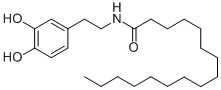 Structure of N-[2-(3,4-DIHYDROXYPHENYL)ETHYL]HEXADECANAMIDE