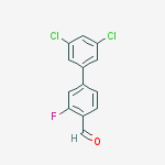 Structure of 3',5'-Dichloro-3-fluoro-[1,1'-biphenyl]-4-carbaldehyde