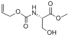 Structure of ALLYLOXYCARBONYL-L-SERINE METHYL ESTER