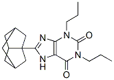 1,3-二丙基-8-(3-正金刚烷基)黄嘌呤结构式