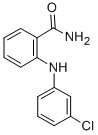 2-(3-氯苯氨基)苯甲酰胺结构式