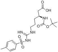 Boc-L-β-高精氨酸对甲苯磺酸盐结构式