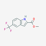 Methyl 5-trifluoromethyl-1H-indole-2-carboxylate结构式