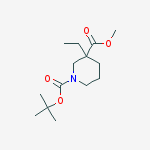 Structure of Methyl 1-Boc-3-ethylpiperidine-3-carboxylate