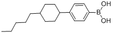 Structure of 4-(4-PENTYLCYCLOHEXYL)PHENYLBORONIC ACID, 97%