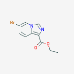 6-Bromo-imidazo[1,5-a]pyridine-1-carboxylic acid ethyl ester结构式