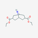 Diethyl 9-azabicyclo[3.3.1]nonane-3,7-dicarboxylate Hydrochloride (1:1)结构式