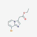 Ethyl 2-(8-bromoimidazo[1,2-a]pyridin-3-yl)acetate结构式