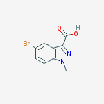 5-bromo-1-methylindazole-3-carboxylic Acid结构式