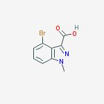 Structure of 4-bromo-1-methylindazole-3-carboxylic Acid