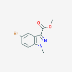 Methyl 5-bromo-1-methylindazole-3-carboxylate结构式