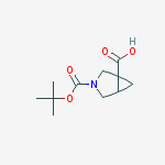 Structure of 3-[(2-methylpropan-2-yl)oxycarbonyl]-3-azabicyclo[3.1.0]hexane-1-carboxylic Acid
