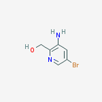 (3-Amino-5-bromopyridin-2-yl)methanol结构式
