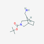 Structure of Tert-butyl (1r,5s)-8-(aminomethyl)-3-azabicyclo[3.2.1]octane-3-carboxylate