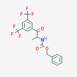 Benzyl N-[1-[3,5-bis(trifluoromethyl)phenyl]-1-oxopropan-2-yl]carbamate结构式
