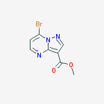 Chemical structure of Ethyl 7-bromopyrazolo[1,5-a]pyrimidine-3-carboxylate