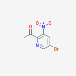 Structure of 1-(5-Bromo-3-nitropyridin-2-yl)ethanone