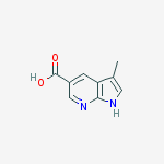 3-methyl-1h-pyrrolo[2,3-b]pyridine-5-carboxylic Acid结构式