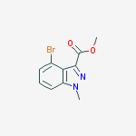 Methyl 4-bromo-1-methylindazole-3-carboxylate结构式