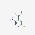 Structure of 5-Amino-2-bromo-isonicotinic acid methyl ester