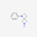 1-Phenyl-1,6-diazaspiro[3.3]heptane结构式
