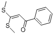 Structure of 3,3-BIS-METHYLSULFANYL-1-PHENYL-PROPENONE